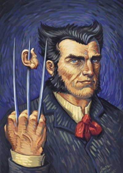 Wolverine painting by Vincent van Gogh